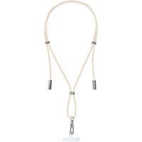 Intenso Handykette und Lade-/Datenkabel Cell Phone Charging Lanyard beige, 1,65 Meter, USB-C, PD3.0 / QC4.0, Nylon