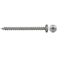 fischer Spanplattenschraube PowerFast 4,5x30 Halbrundkopf TX 200 Stück, mit Vollgewinde, Edelstahl A2