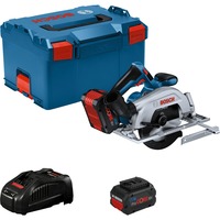 TestA Akku-Handkreissäge GKS 18V-57-2 Professional blau/schwarz, 2x Li-Ion Akku ProCORE18V 5,5Ah, in L-BOXX