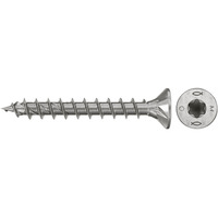 fischer Spanplattenschraube PowerFast II 4,5x30 Senkkopf TX 200 Stück, mit Vollgewinde, Edelstahl A4