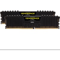 Corsair DIMM 64 GB DDR4-3200 (2x 32 GB) Dual-Kit, Arbeitsspeicher schwarz, CMK64GX4M2E3200C16, Vengeance LPX, INTEL XMP