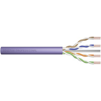 Digitus Professional Cat.6 U/UTP Verlegekabel simplex, Eca violett, 305 Meter Rolle