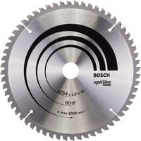 Bosch PRO Wood Kreissägeblatt, Ø 254mm, 60Z Bohrung 30mm, für Kapp- & Gehrungssägen