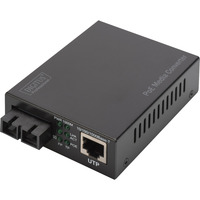 Digitus Gigabit PoE Medienkonverter, RJ45 / SC, SM, PSE 