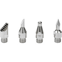 Dremel VersaTip Zubehörset für Brandmalerei (204), Lötkolben silber, 4 Stück