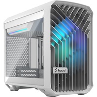 Fractal Design Torrent Nano RGB White TG Light Tint, Tower-Gehäuse weiß, Tempered Glass