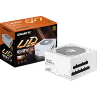GIGABYTE GP-UD850GM PG5 ICE, PC-Netzteil weiß, 1x 12VHPWR, 3x PCIe, Kabel-Management, 850 Watt