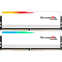 G.Skill DIMM 64 GB DDR5-6000 (2x 32 GB) Dual-Kit, Arbeitsspeicher weiß, F5-6000J3636F32GX2-RM5NRW, Ripjaws M5 Neo RGB, INTEL XMP, AMD EXPO