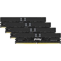 Kingston FURY RIMM 64 GB DDR5-6000 (4x 16 GB) Quad-Kit ECC, Arbeitsspeicher schwarz, KF560R32RBEK4-64, Renegade Pro, Registred, INTEL XMP, AMD EXPO