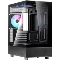 SilverStone Lucid 04, Tower-Gehäuse schwarz, Tempered Glass x 2