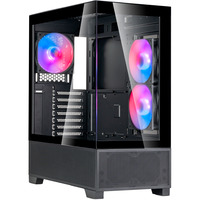 SilverStone Lucid 05, Tower-Gehäuse schwarz, 270° Panoramaglas-Design