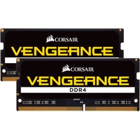 Corsair SO-DIMM 32 GB DDR4-3000 (2x 16 GB) Dual-Kit, Arbeitsspeicher schwarz, CMSX32GX4M2A3000C18, Vengeance