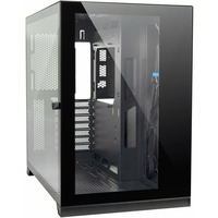 Inter-Tech C-703 Vision , Tower-Gehäuse schwarz, Tempered Glass x 2