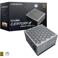 Montech CENTURY II 1050, PC-Netzteil silber, 1x 12-Pin High Power GPU, 6x PCIe, Kabelmanagement, 1050 Watt