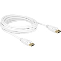 DeLOCK Kabel DisplayPort 1.2 Stecker > DisplayPort Stecker 4K weiß, 3 Meter