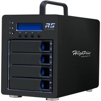 HighPoint RocketStor 6434TS External SAS/SATA RAID Tower, Laufwerksgehäuse schwarz, 4-Bay