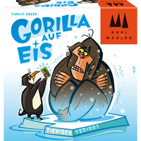 Schmidt Spiele Drei Magier: Gorilla auf Eis, Kartenspiel 
