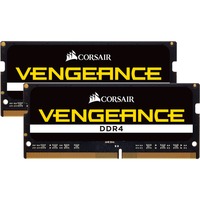Corsair SO-DIMM 16 GB DDR4-2933 (2x 8 GB) Dual-Kit, Arbeitsspeicher schwarz, CMSX16GX4M2A2933C19, Vengeance