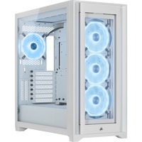 Corsair iCUE 5000X RGB QL Edition, Tower-Gehäuse weiß, Tempered Glass