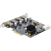 DeLOCK PCI-E x4 Karte zu 4 x USB-A 10 Gbps Dual Channel, Schnittstellenkarte 