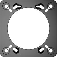 MOZA Multifunction Stalks Adapterplatte RS077 schwarz, für frühere MOZA-Wheelbases