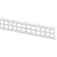 Digitus Adapterplatte für LWL Unibox Medium zur Wandmontage, Halterung hellgrau, für 24x SC Simplex, LC Duplex, E2000 Simplex Kupplungen