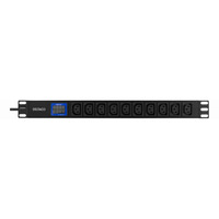 BlueWalker PowerWalker PDU LC-16A 10x IEC C13 (IEC C20 Input), Stromversorgung schwarz
