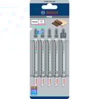 Bosch PRO Hardwood clean Stichsägeblatt T 301 CDF, 117mm 5 Stück
