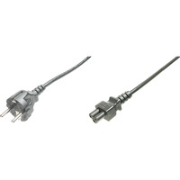 Digitus Deutsches Netzanschlusskabel schwarz, 1,20 Meter, "Micky Maus"-Stecker