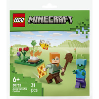 LEGO 30732 Minecraft Alex’ Begegnung am Lagerfeuer, Konstruktionsspielzeug Polybag