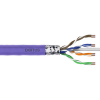 Digitus Professional Cat.6 F/UTP Verlegekabel simplex, Dca violett, 305 Meter Trommel