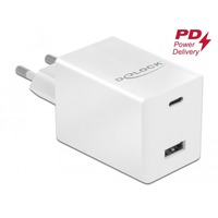 DeLOCK USB Ladegerät USB-C PD 3.0 + USB-A, 48 Watt weiß