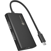 ICY BOX IB-AD1030-C, Adapter schwarz, USB Type-C, HDMI
