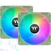 Thermaltake CT120 ARGB Sync PC Cooling Fan Matcha Green, Gehäuselüfter hellgrün, 2er Pack, ohne Controller, 120 mm