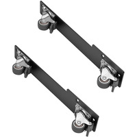SilverStone Satz mit 2 verbundenen 360°-Lenkrollen SST-RAC-SRW-002, Rack-Gehäuse schwarz, 2 Stück