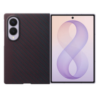 Samsung Carbon Magnet Case, Handyhülle dunkelrot, Samsung Galaxy Z Fold8
