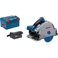 Bosch Akku-Tauchsäge BITURBO GKT 18V-52 GC Professional solo, Handkreissäge blau, ohne Akku und Ladegerät, in L-BOXX