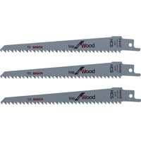 Bosch Keo Säbelsägeblatt S 644 D Top for Wood 3 Stück, Länge 150mm, für Akku-Gartensäge Keo