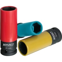 Hazet Kraft Steckschlüssel 903 SPC/3, 1/2" mehrfarbig, mit farbigen Hülsen, für Alu-Felgen