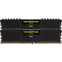 Corsair DIMM 16 GB DDR4-2400 (2x 8 GB) Dual-Kit, Arbeitsspeicher schwarz, CMK16GX4M2A2400C14, Vengeance LPX, INTEL XMP