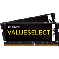 Corsair SO-DIMM 16 GB DDR4-2666 (2x 8 GB) Dual-Kit, Arbeitsspeicher CMSA16GX4M2A2666C18, Value Select