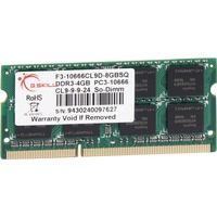 G.Skill SO-DIMM 4 GB DDR3-1333 , für MacBook Pro/iMac , Arbeitsspeicher F3-10666CL9S-4GBSQ, SQ, Retail