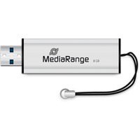 MediaRange 8 GB, USB-Stick silber/schwarz, USB-A 3.2 Gen 1