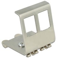DeLOCK Halterung für Hutschienen 2 Port, Keystone-Modul