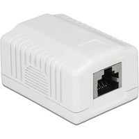 DeLOCK RJ-45 Anschlussdose 1 Port Cat.6a LSA weiß