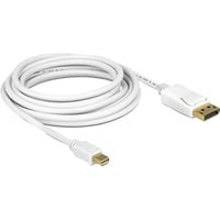 DeLOCK Adapterkabel mini-DisplayPort > DisplayPort weiß, 2 Meter