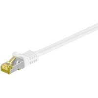 goobay Patchkabel RJ-45 SFTP, mit Cat 7 Rohkabel weiß, 3 Meter, 500 MHz