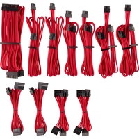 Corsair Netzteilkabel Premium Pro-Kit Typ 4 Gen 4, 20-teilig rot, mit Einzelummantelung