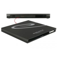 DeLOCK Externes Gehäuse für Ultra Slim SATA Laufwerke 9,5 mm > USB Type-C Buchse, Laufwerksgehäuse