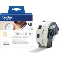 Brother Etikettenrolle DK-11218, Schriftband Etiketten-Durchmesser: 24 mm, weiß